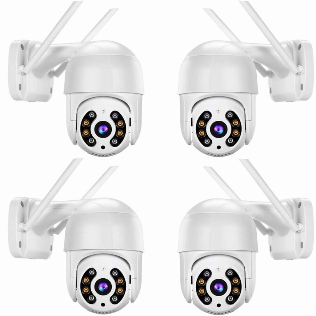 Kit 4 Nova Câmera IP Externa À Prova Dágua A8 Com Alarme IR , Wifi , Sensor De Movimento HD , Aplica