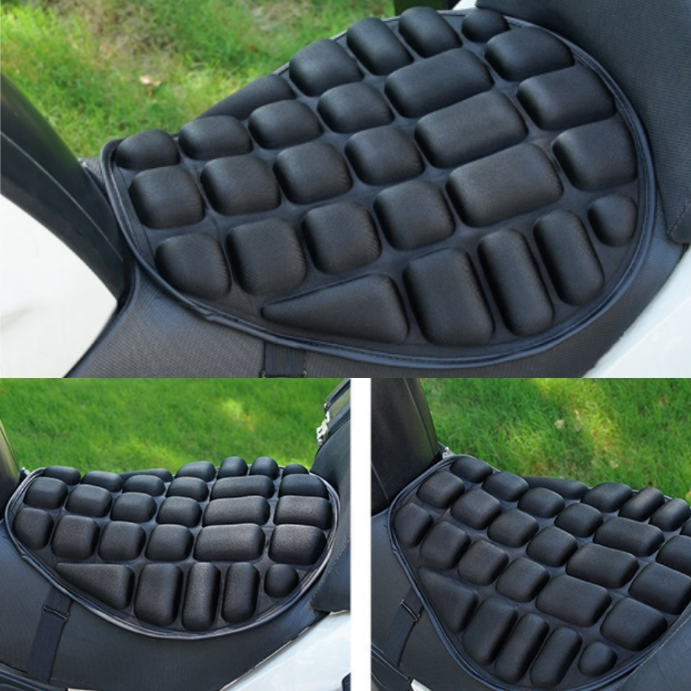Banco de Motocicleta 3D Almofada de Cushion para Motocicleta Assento Anti-Deslizante Conforto
