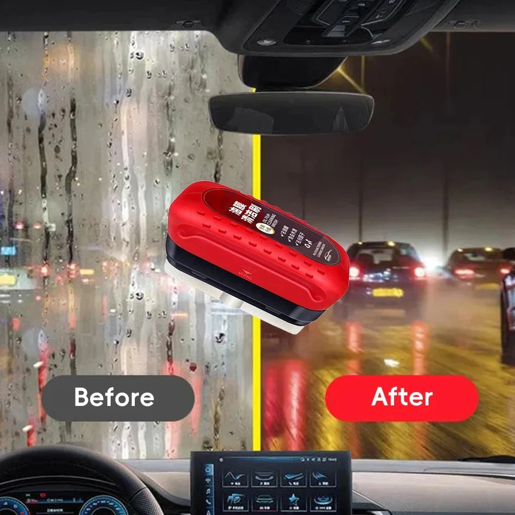 120ml Remoção De Película Limpador Flexível De Vidro Para Pára-Brisas Do Carro Escova De Esponja De