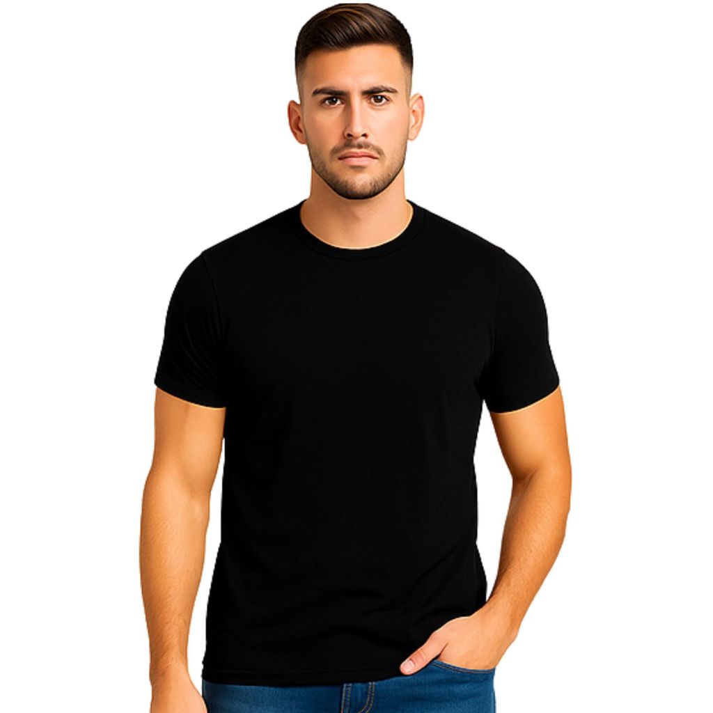 Camiseta Modal T-Shirts Premium Masculina Básica Gola Variada