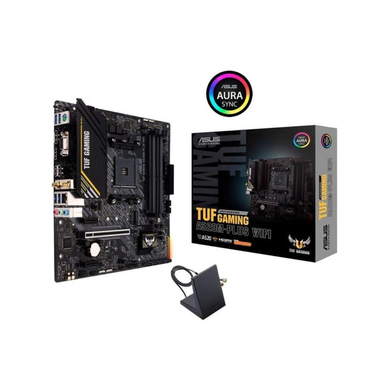 Placa Mãe ASUS TUF GAMING A520M-PLUS WIFI AMD AM4