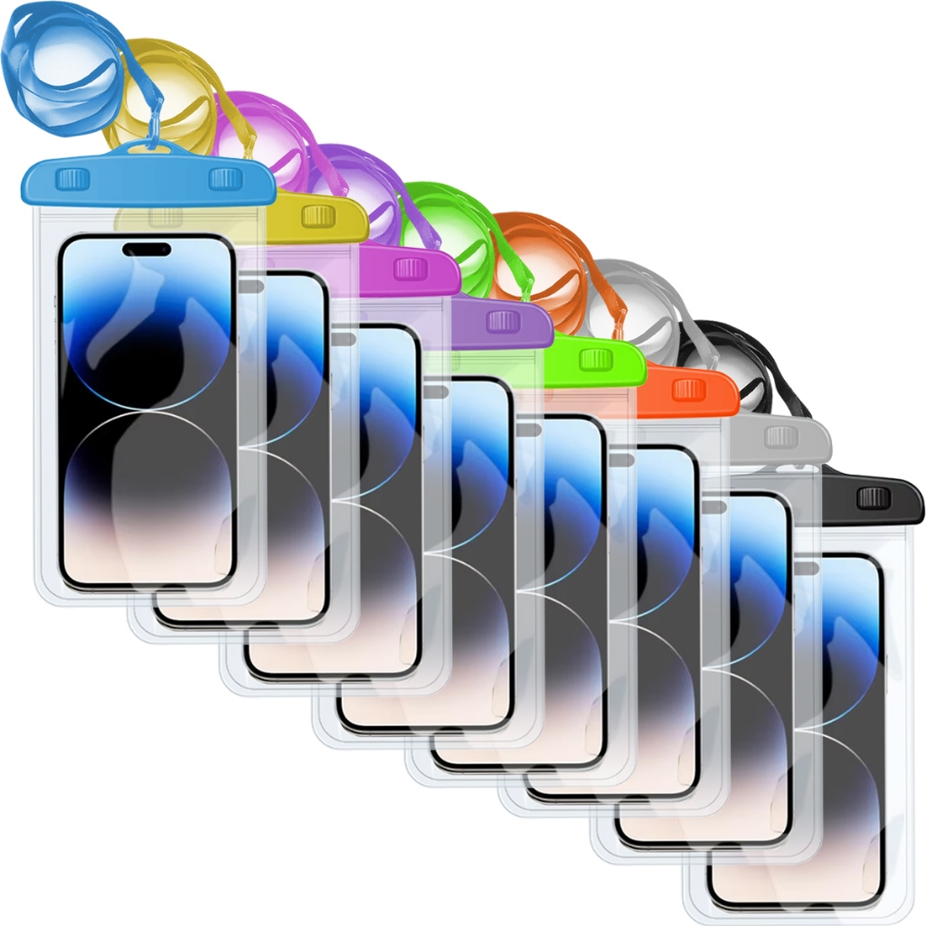 Capa à Prova DÁgua IPX8 Para Celular Universal Touch Sensível Transparente Impermeável Linha Premium