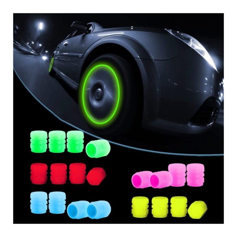 Tampas de válvulas luminosas para pneus de carro,