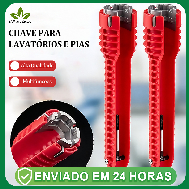 Chave Hidráulica Ferramenta 14 em 1 Para Apertar Cano Pia cano Instalar Torneira