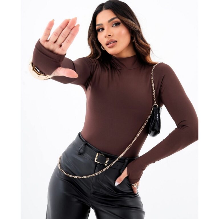 Blusa Segunda Pele Feminina Manga Longa com Dedeir