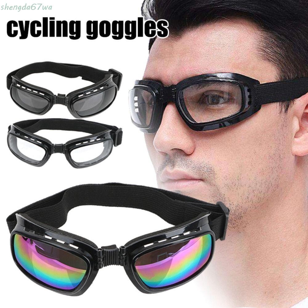 Óculos De Ciclismo SHENGDA , Snowboard Vintage À Prova De Vento Motocicleta Poeira De Choque De Imit