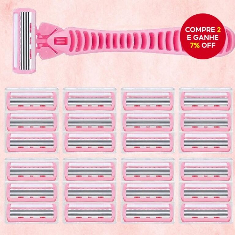 Aparelho De Barbear Feminino Com Lâminas Inoxidá