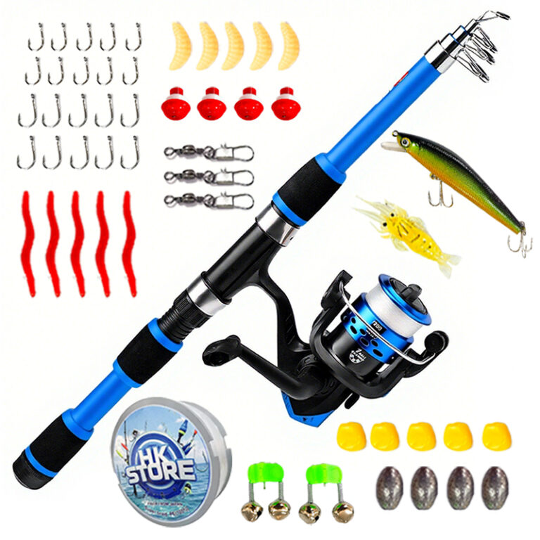 De Pesca Completo 1 Vara Telescópica 12 Libras + 