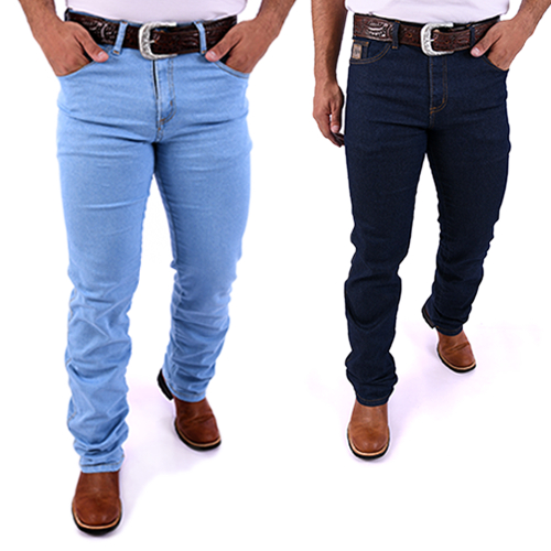 Kit c/ 2 Calça Country Western Jeans Masculina Ro
