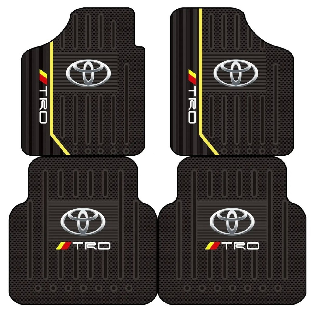 Tapete de Piso Frontal e Traseiro para Carro, Almofada de Proteção de Piso para Toyota Corolla Yaris