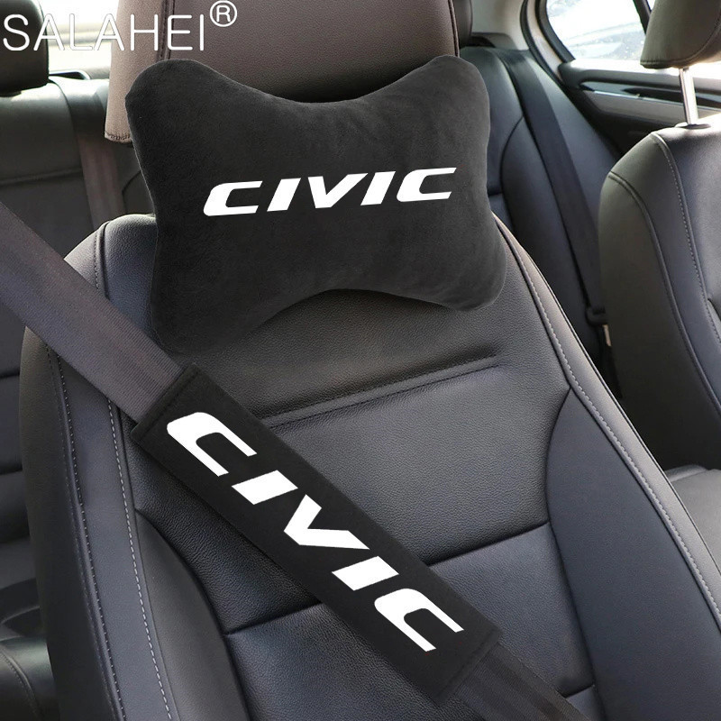 4Pcs Para Honda CIVIC 10. Geração 8. Almofada de Pescoço de Lama para Encosto de Cabeça de Carro Alm