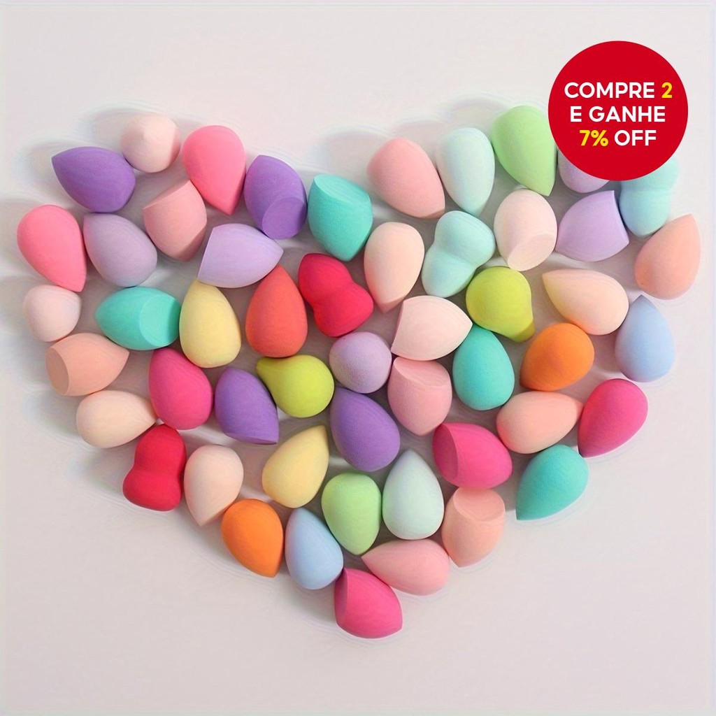 Beauty Blender Mini Esponjas De Maquiagem 36 Peças , Liquidificador De Beleza Descartável Para Base