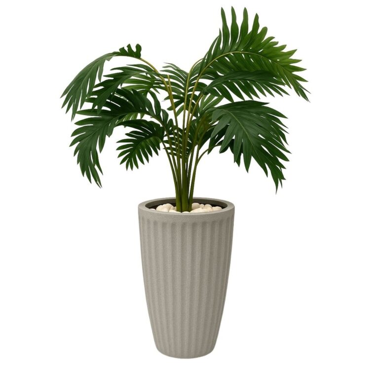 Planta Artificial Palmeira com Vaso 18 Folhas  Pol