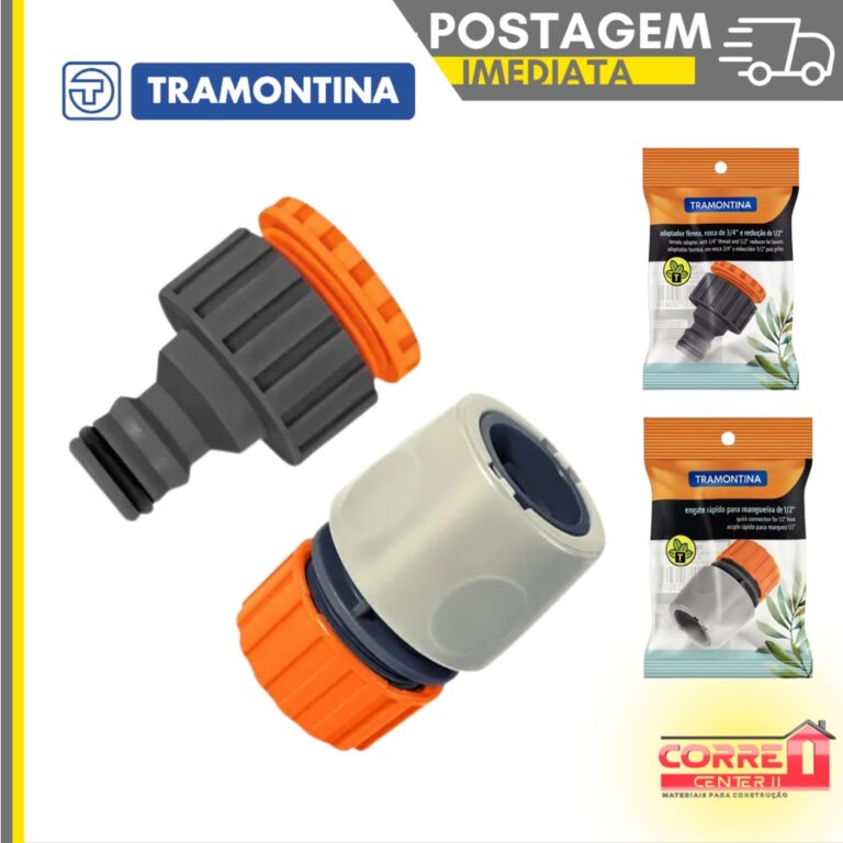 Engate Rápido macho e femea 1/2-3/4 Com Adaptador