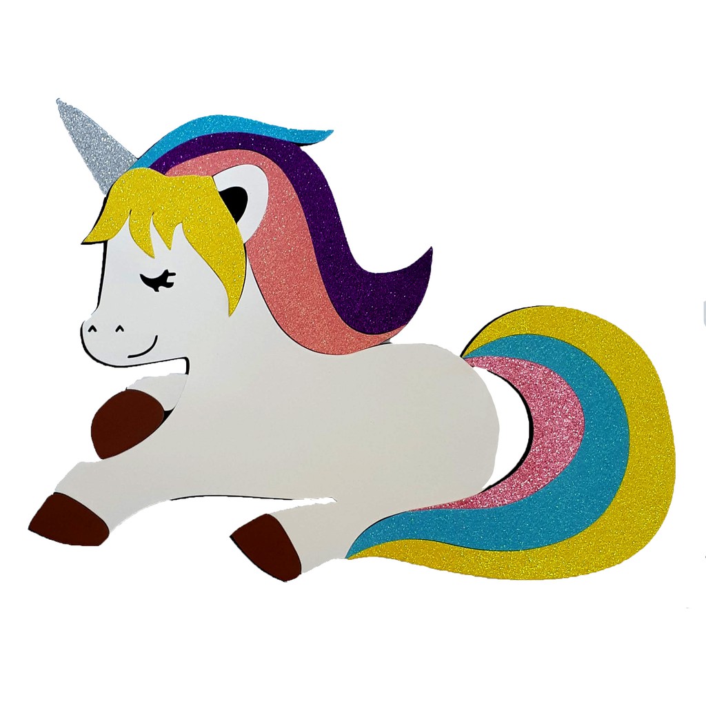 Painel em EVA – Unicórnio – 47x59cm