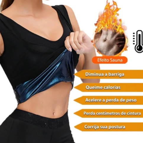 Camiseta Redutora Feminina Térmica Shaper Regata 