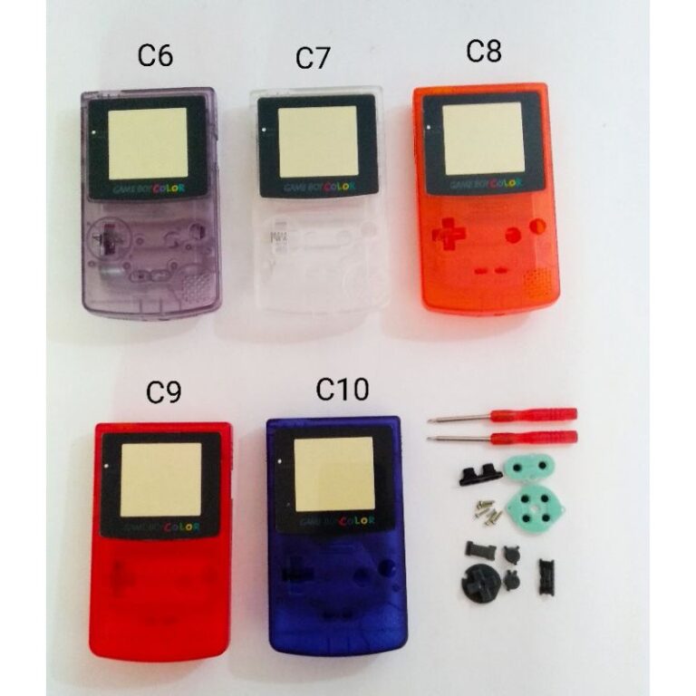 Carcaça Game Boy Color Com Chaves X e Y e Borrach