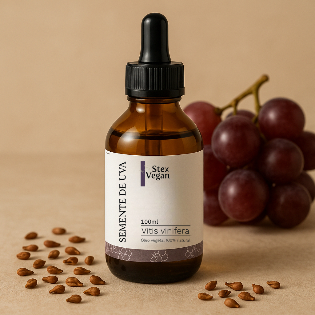 Óleo Vegetal de Semente de Uva Puro | Vegano, Prensado a Frio  Hidratação Facial, Corporal e Capilar