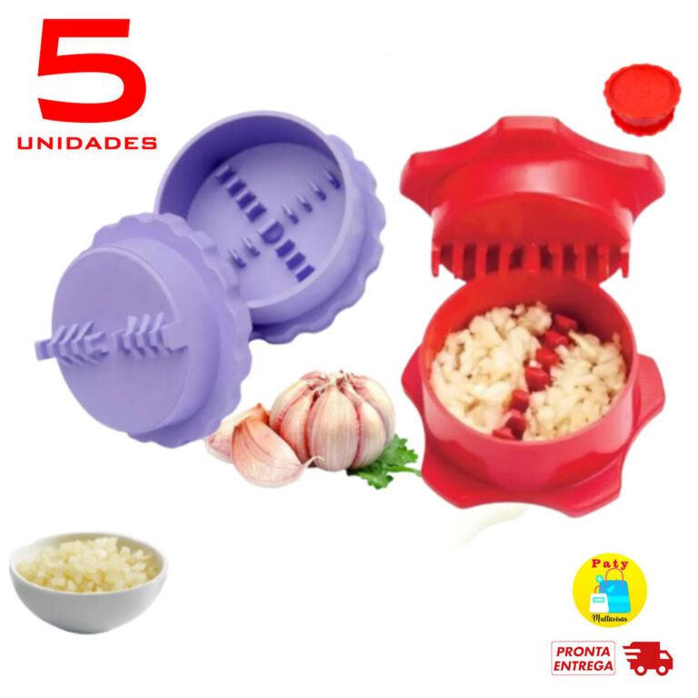 Kit 1 a 5 Triturador de alho manual super prático