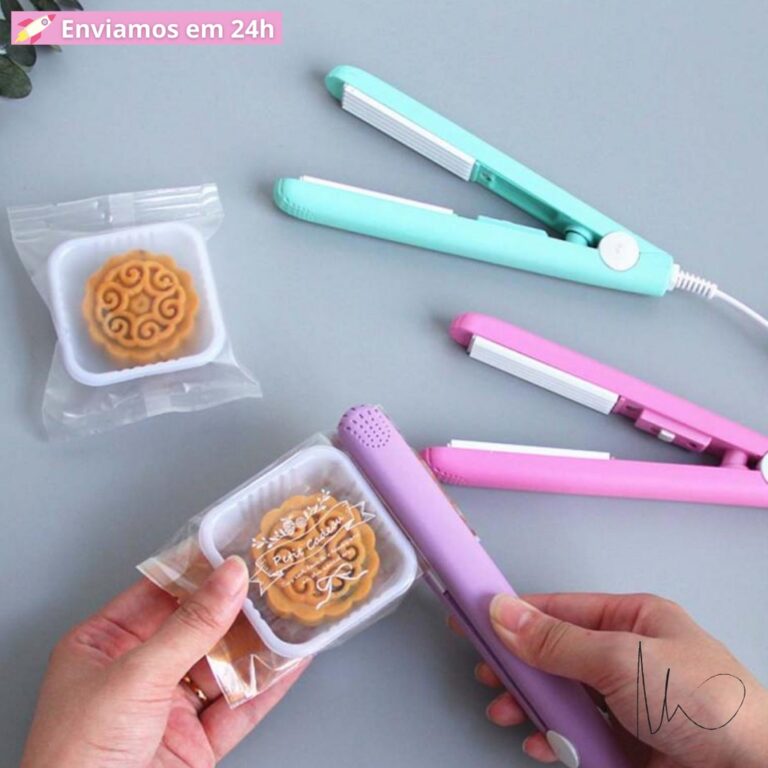 Mini Máquina Seladora de Alimentos Handheld Port