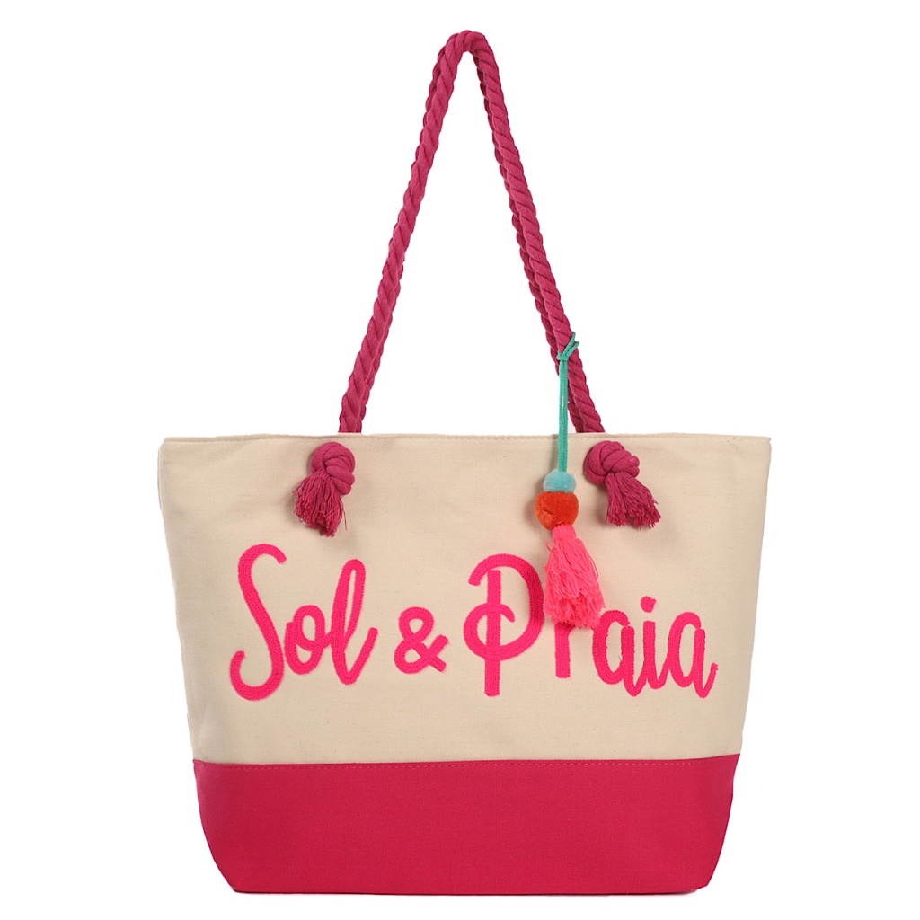 Bolsa de Verão Grande de Praia SolEPraia Revestida Internamente