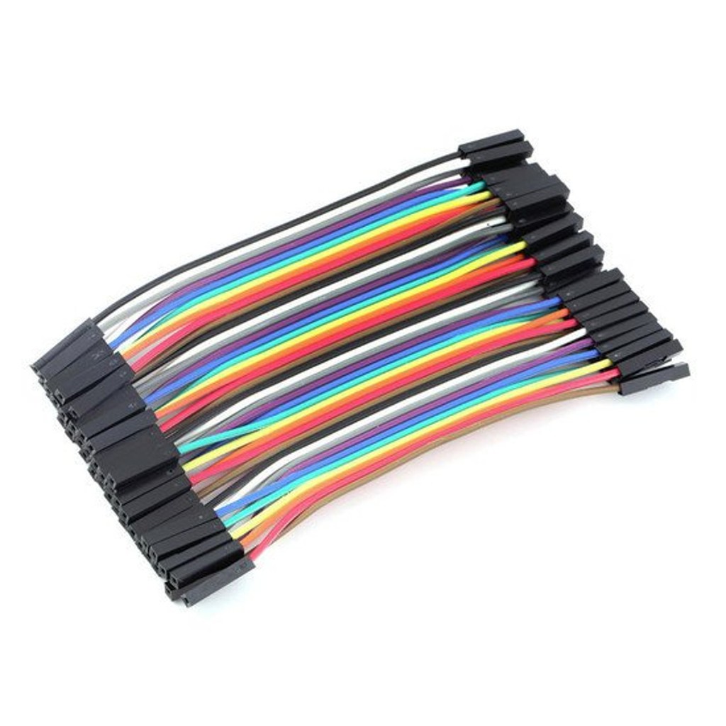 Cabo Jumper 10cm Fêmea X Fêmea 40 Unidades Para Arduíno, Arduino Mega, Arduino Uno, Esp8266, Esp32,