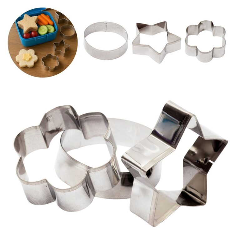 Kit 3 Peças Modelador Cortador de Biscoitos em In