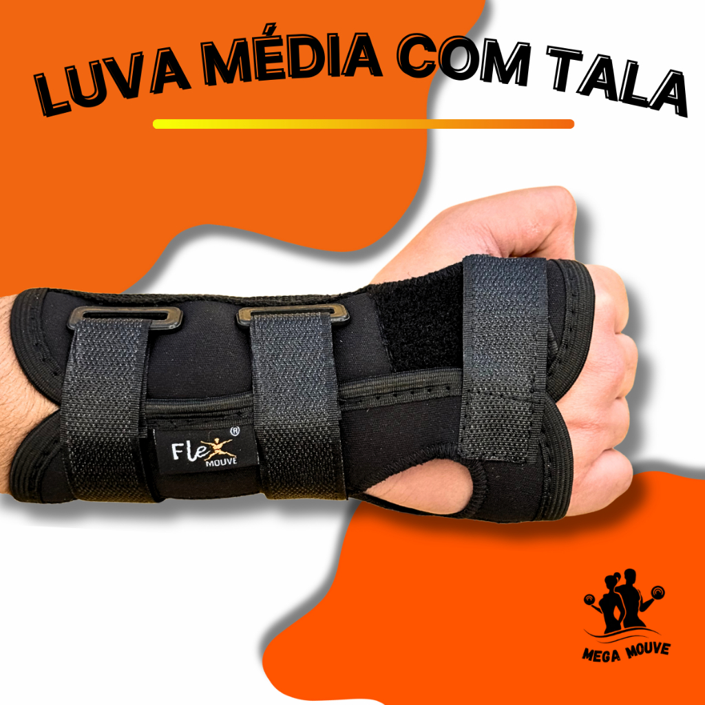 Munhequeira Órtese Tala Média Bilateral Estabilizadora Para Ambas as Mãos  Expedição