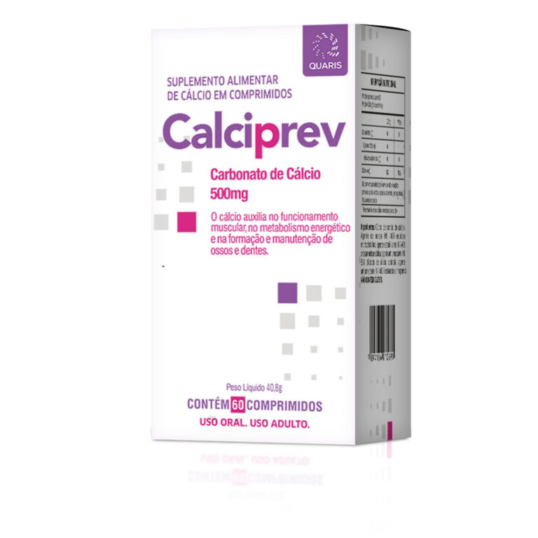 Carbonato De Cálcio Calciprev 500mg 60 comprimido