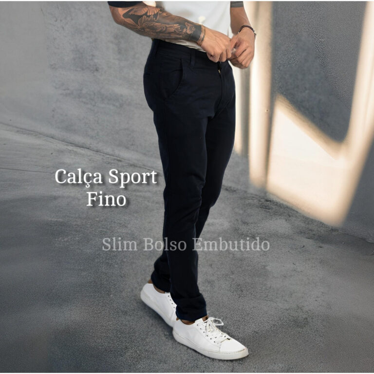 CALÇA MASCULINA ALFAIATARIA SPORT FINO  SOCIAL SA