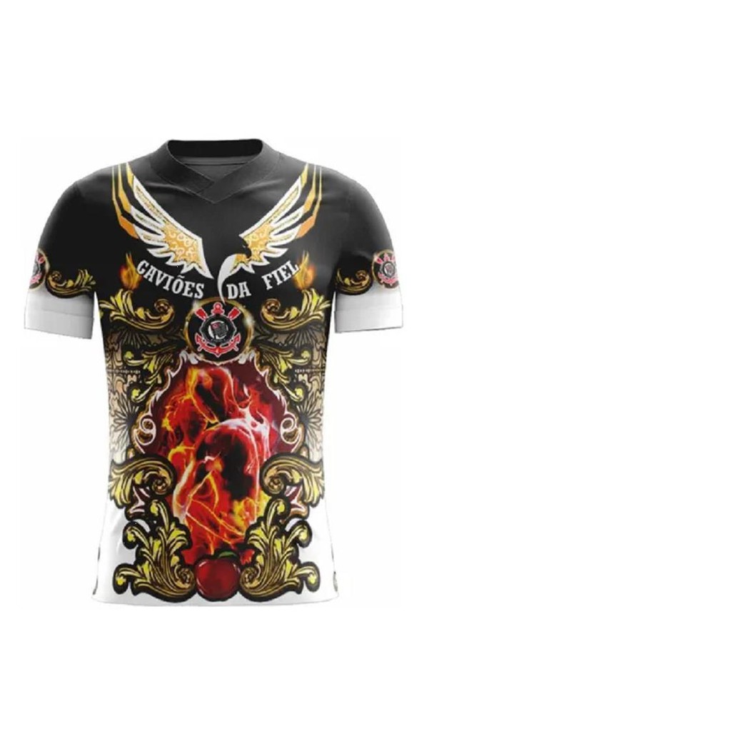 Camisa Personalizada Torcida Gaviões da Fiel Bando de loucos pelo Timão Corinthians