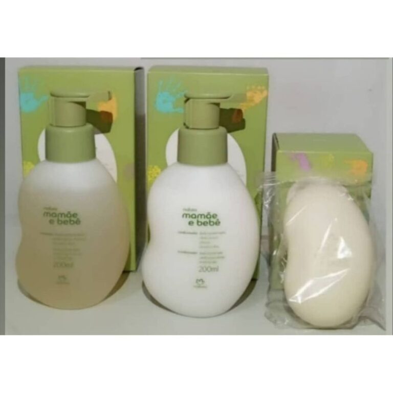 Kit mamãe bebê com shampoo,condicionador e sabon