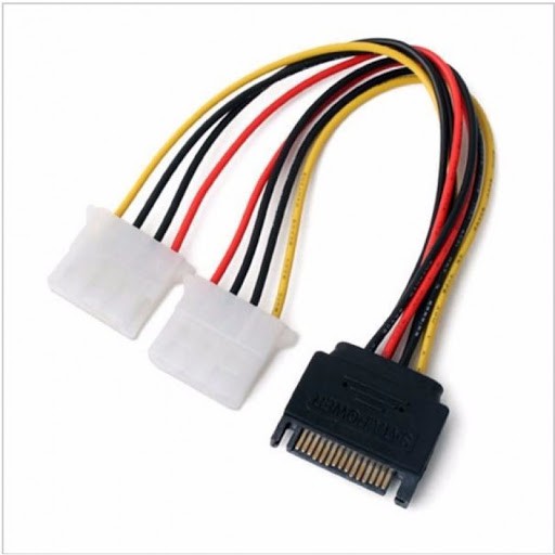 Cabo de Força Molex IDE Duplo ( 02 ) x 1 Sata For