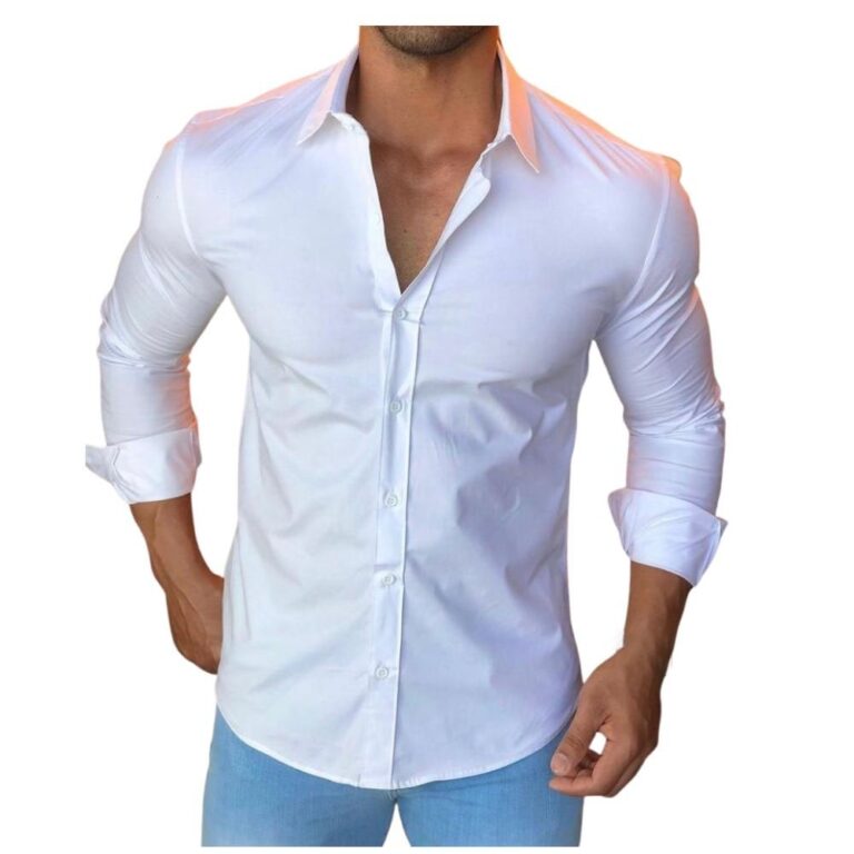 Camisa Social Masculina Slim fit Luxo Moda Estilos