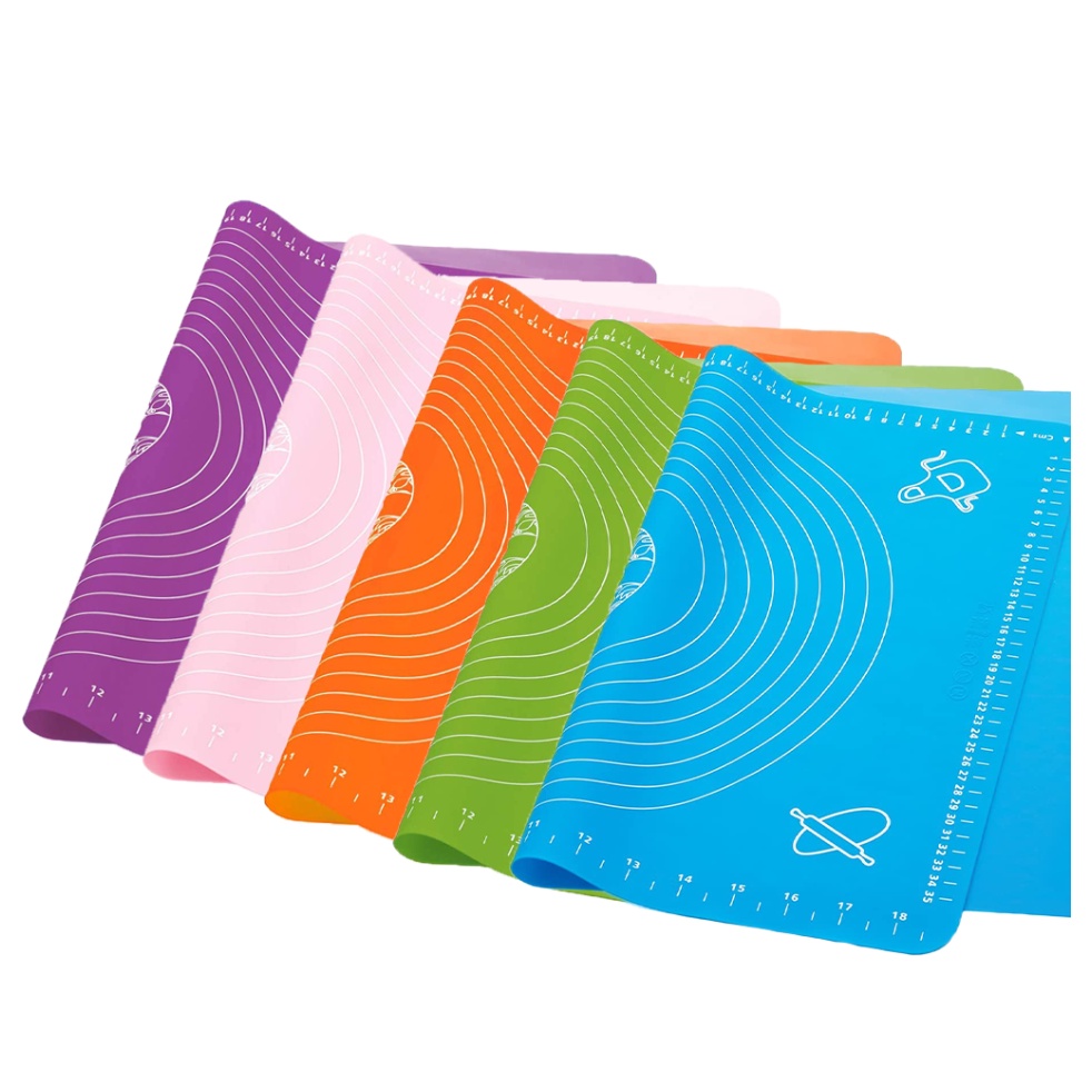 Tapete Tábua Culinária De Silicone Antiaderente Para Abrir Massa 50×40