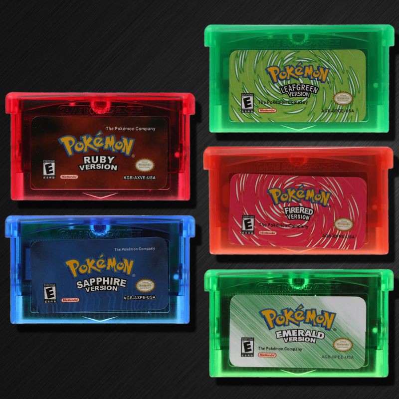 Fitas Pokemon Gameboy Advance – Sapphire – Fire Red – Leaf Green – Emerald – Ruby