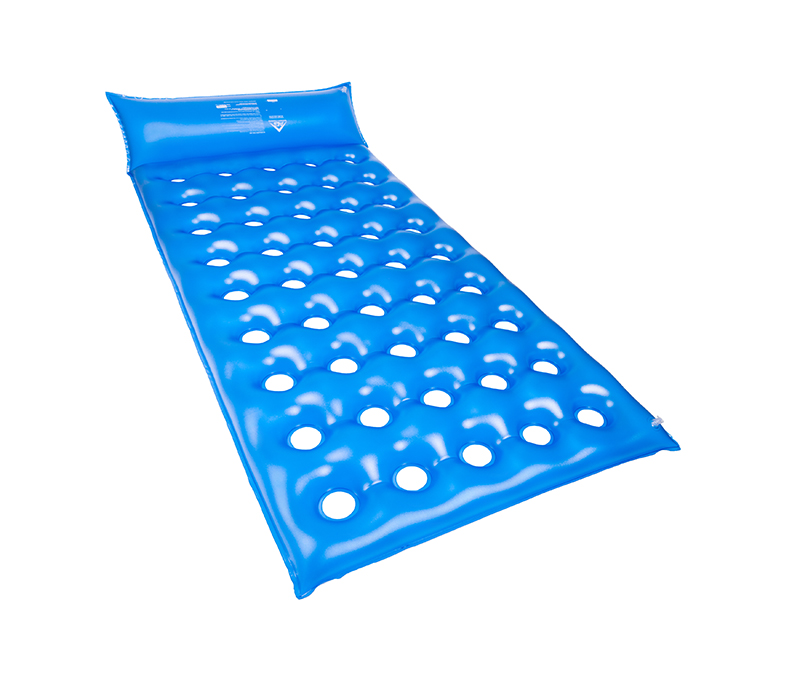 Colchão De Água Caixa De Ovo Com Orifício – Anti-escaras – Azul