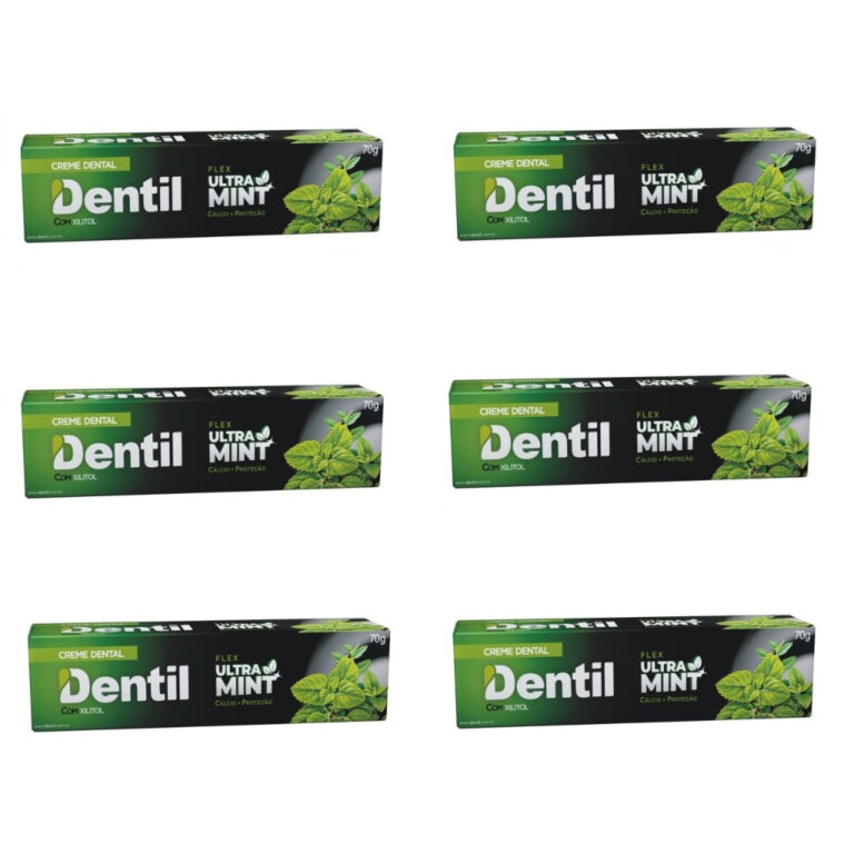 Kit 6 Creme Dental Dentil Ultra Mint Refrescante S
