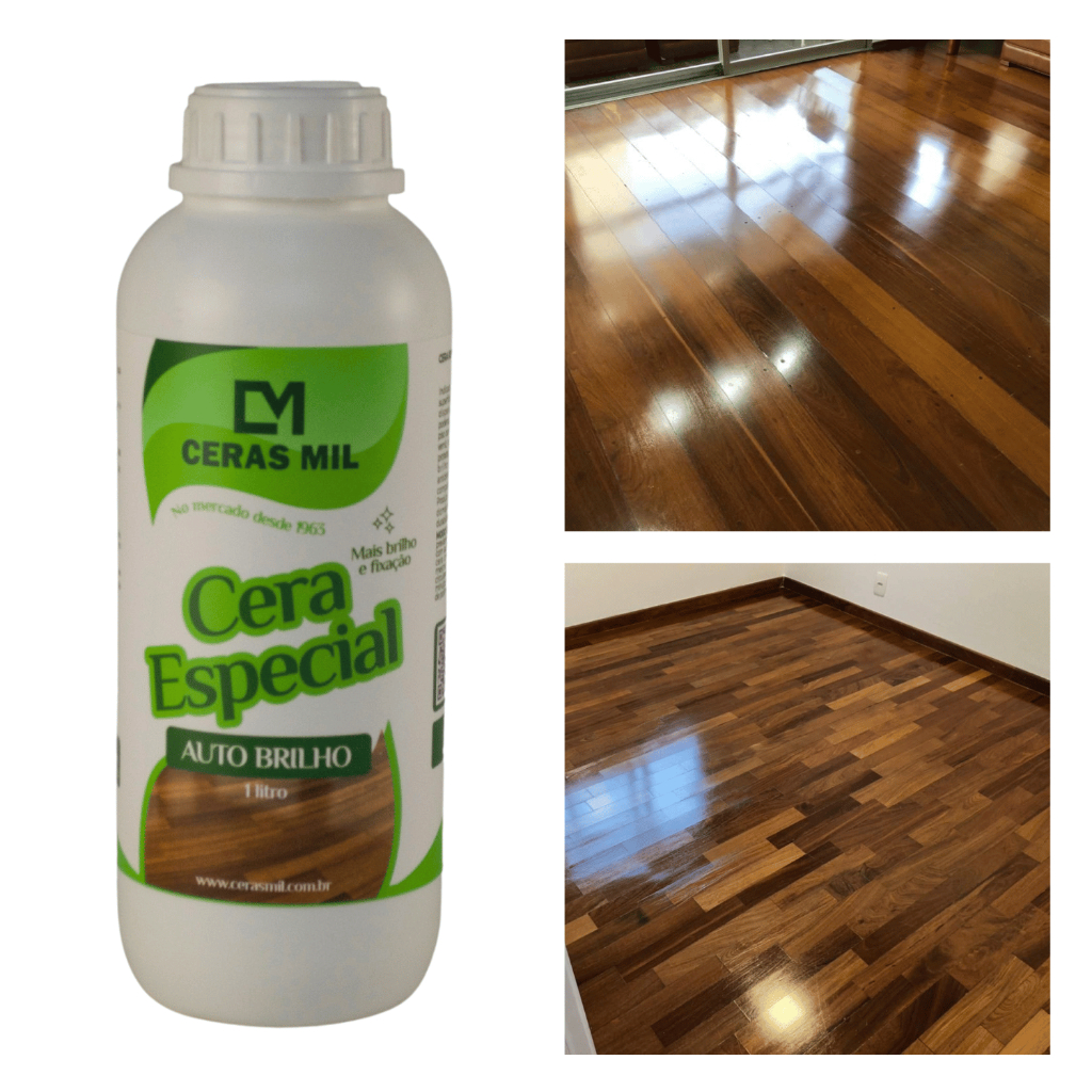 Cera Resinada Acrílica brilho para todos os tipos de pisos Ceras Mil