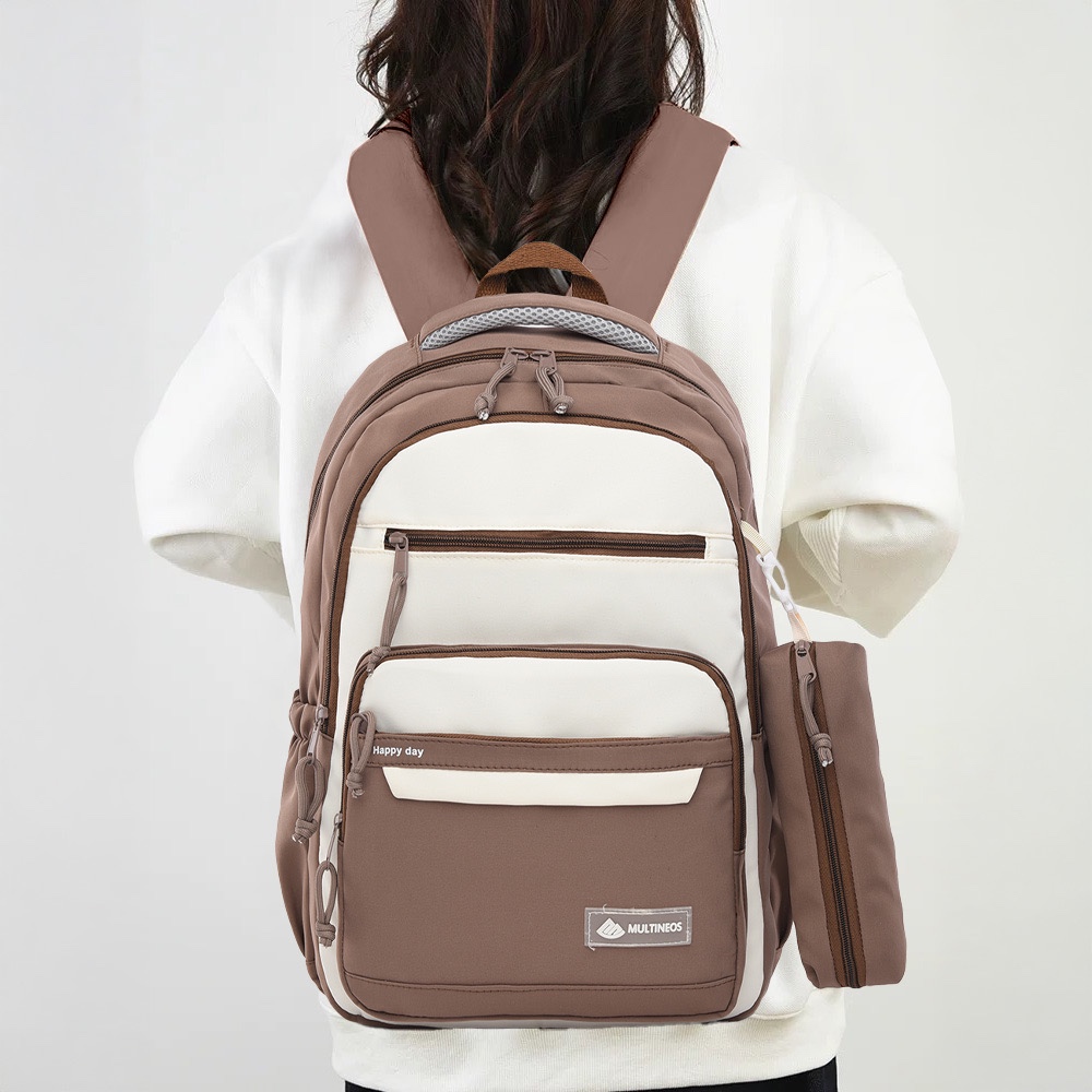 Mochila Grande Com Estojo  Escolar Faculdade Masculina e Feminina Reforçada