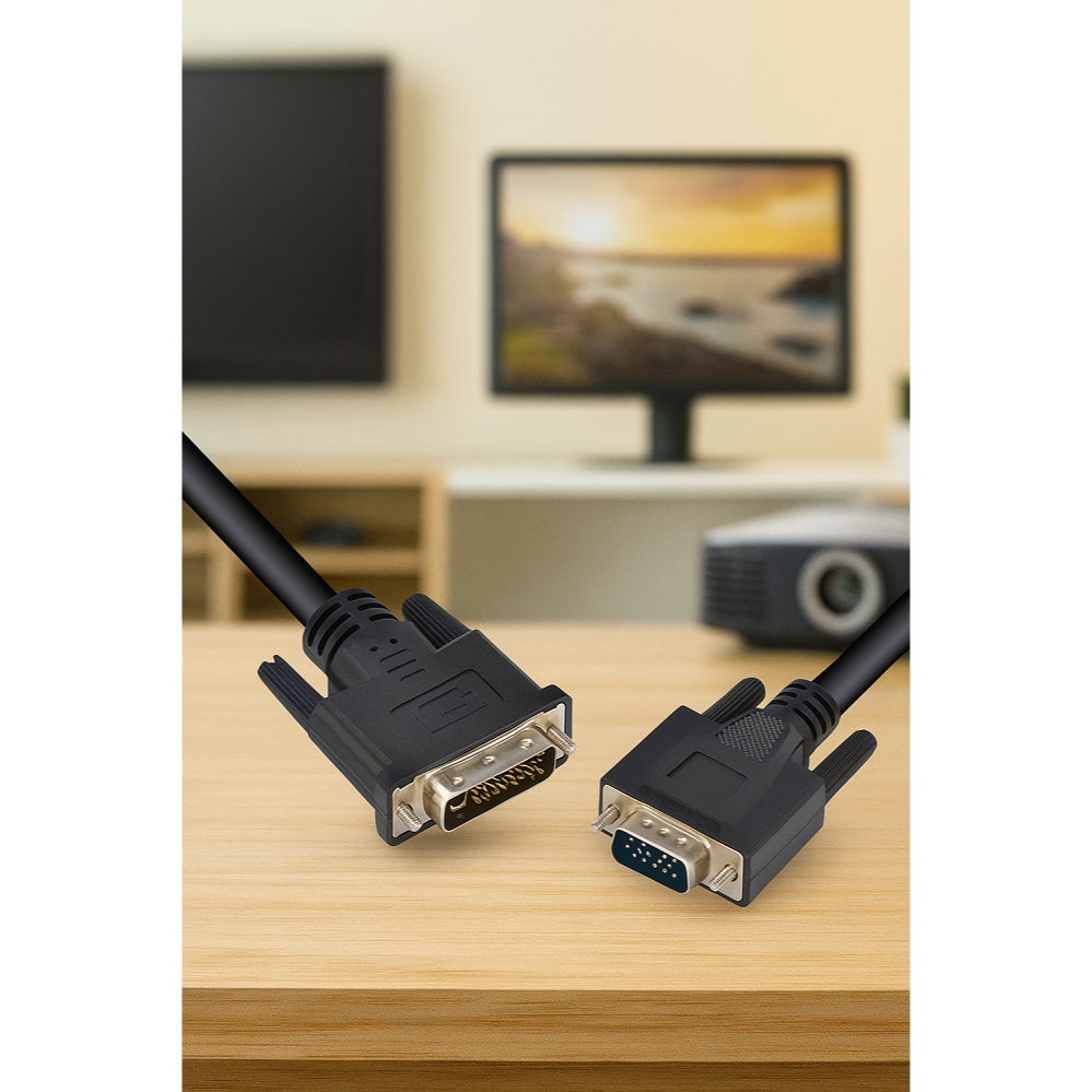 CABO DVI-I 24+5 PINOS X VGA 15 PINOS 2 METROS DIVGA-2