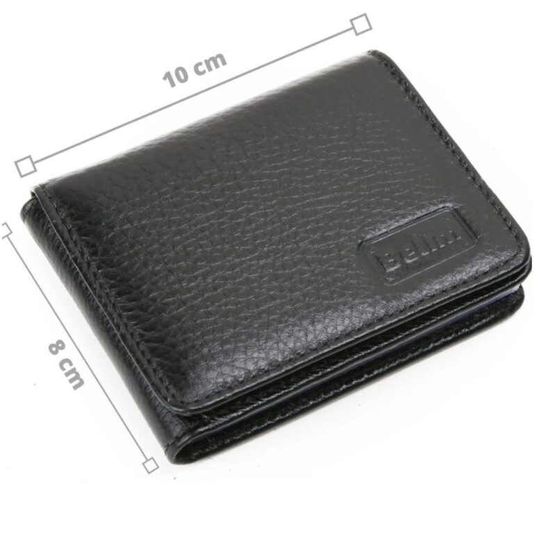 Carteira Masculina Couro Slim Pequena Executiva de