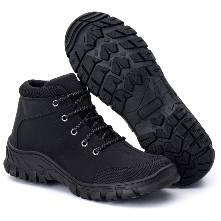Bota Masculina Coturno Tratorado Sola Borracha Tra