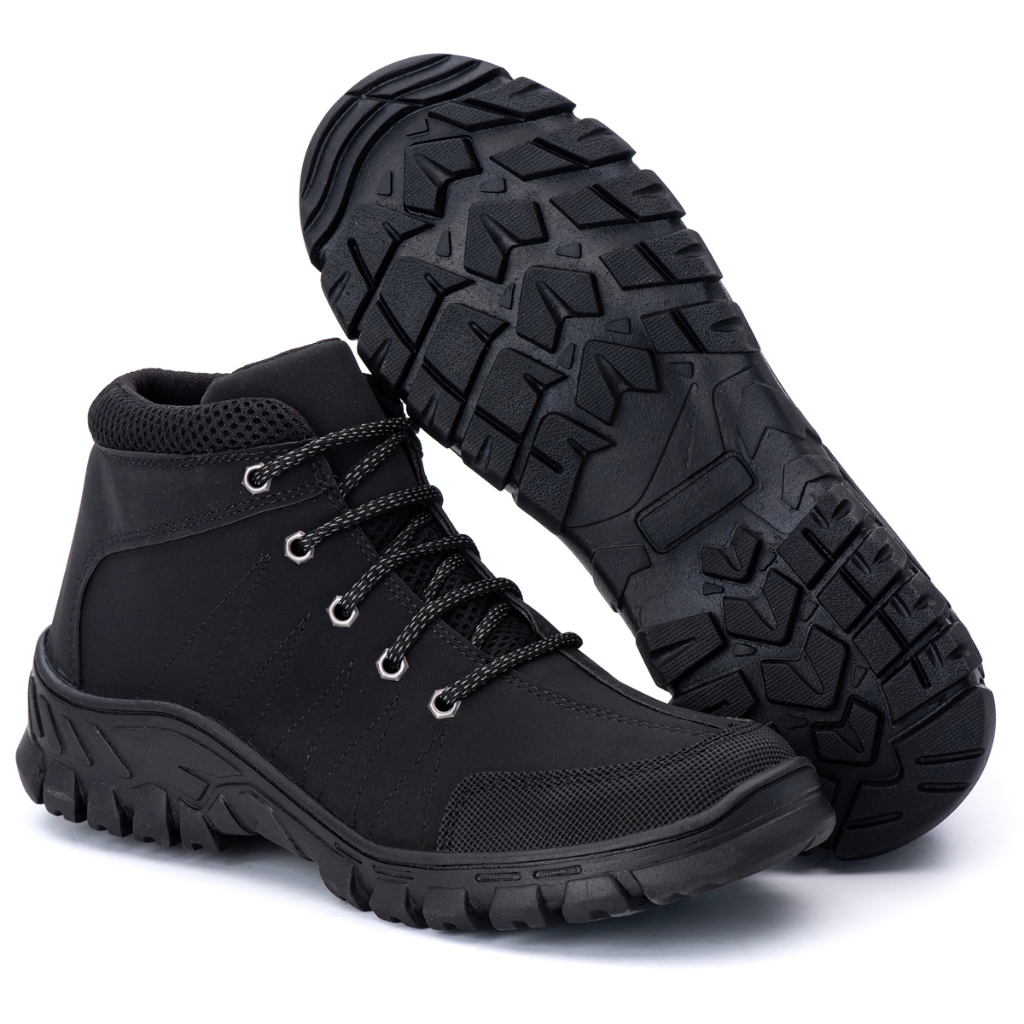 Bota Masculina Coturno Tratorado Sola Borracha Trabalho Adventure