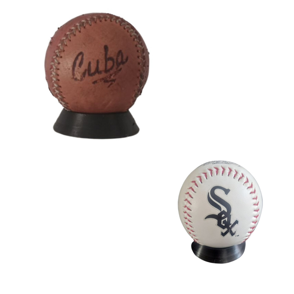 Suporte Para Bola Baseball Taco Decoração Enfeite