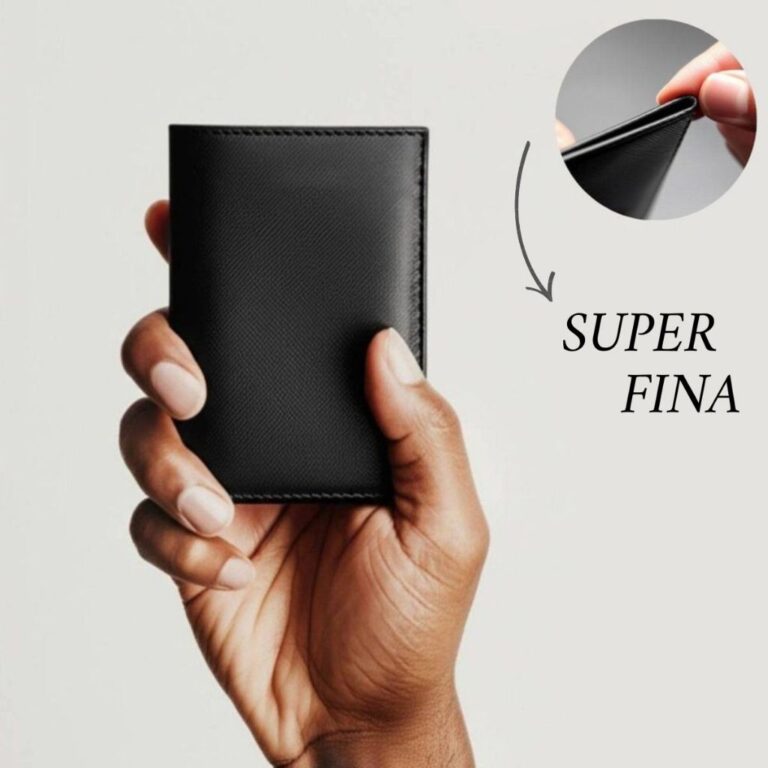 Carteira Slim Fina cabe RG CNH Cartão Resistente 