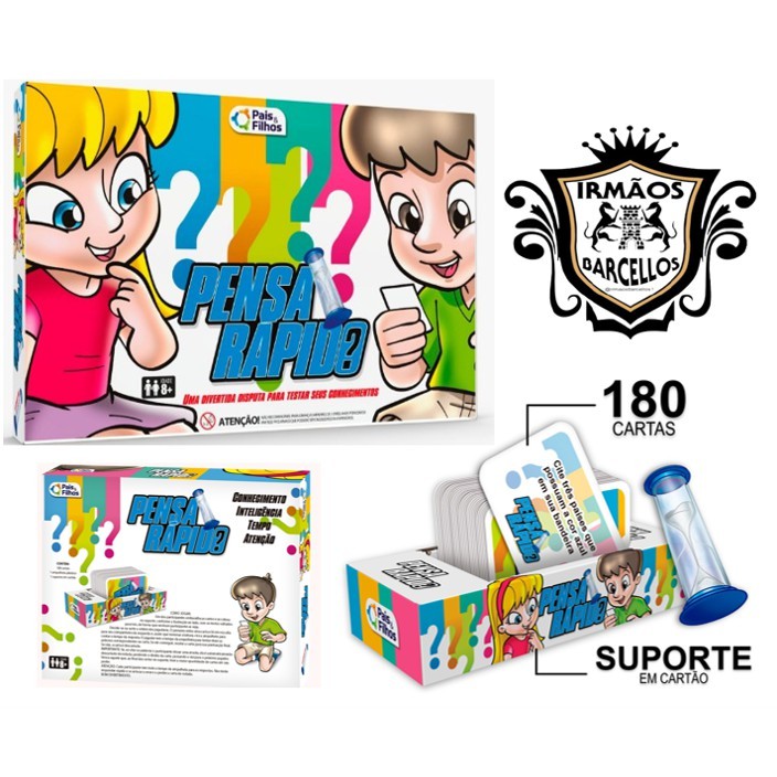 Jogo Infantil Pensa Rápido Pais E Filhos  –