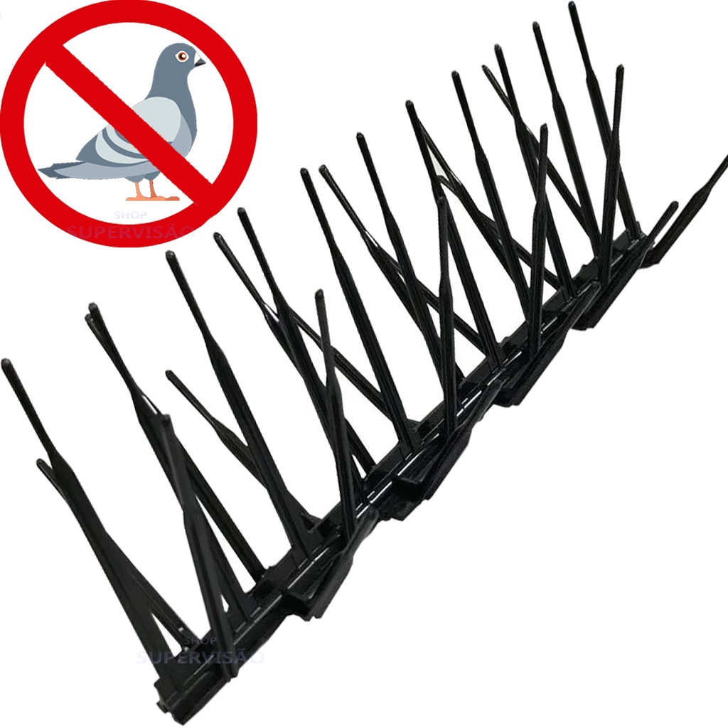 Kit 10 Espiculas Antipombos Espanta Afasta Aves Inibe acesso Animais Pouso Espícula Cores
