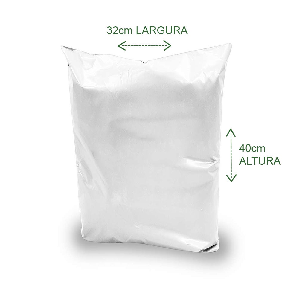 100 Envelopes Plástico Com Lacre adesivo 32×40 Embalagem Branco Para Envio De Mercadorias Correios S