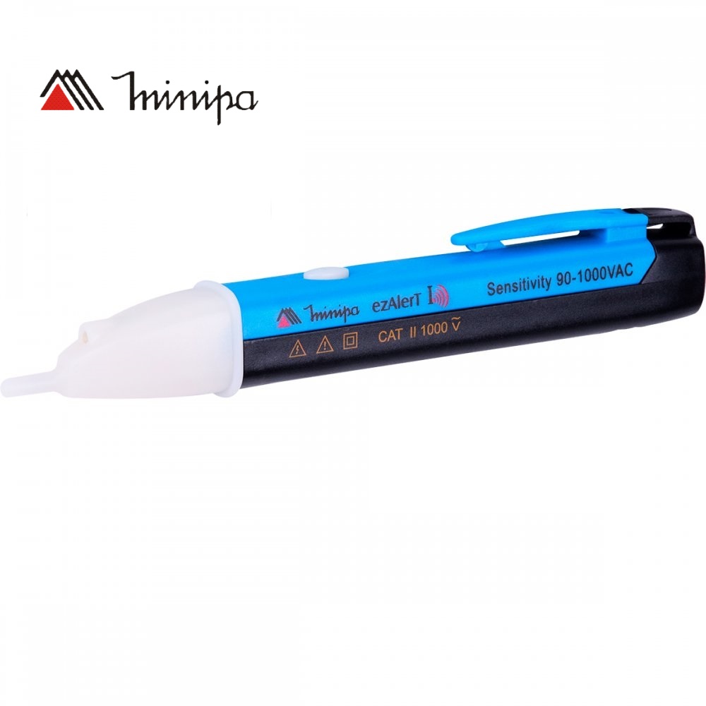 Detector de Tensão MINIPA EzAlert I Serie I CAT-II 1000V – Caneta Voltimetro com Bateria